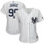 HickVibes Aaron Judge New York Yankees Majestic Womens 2021 London Series Cool Base Player Jersey Jersey White/Navy 2021 100000993762
