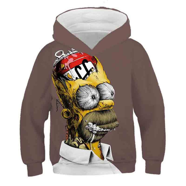 HickVibes Simpsons 3D Printed Kids Hoodie Ideal Present for Kids