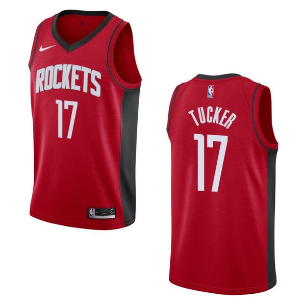 HickVibes 2021 20 Houston Rockets 17 P.J. Tucker Icon Swingman Red 3D Jersey