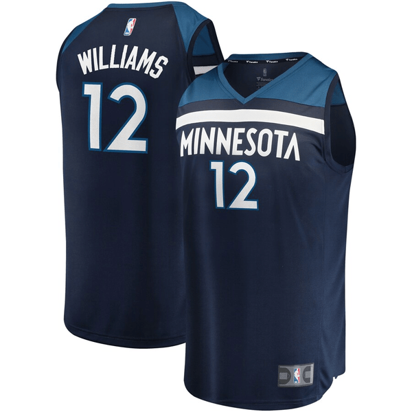 HickVibes C.J. Williams Minnesota Timberwolves Fanatics Branded Fast Break Replica Icon Edition Blue 3D Jersey