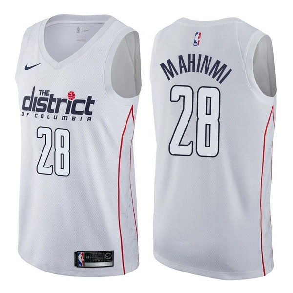 HickVibes Wizards Male Ian Mahinmi #28 City Edition White Jersey