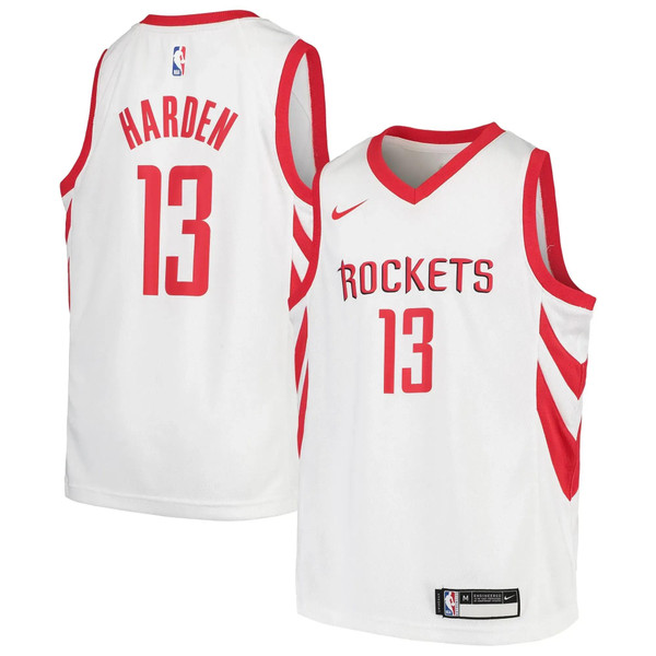 HickVibes James Harden Houston Rockets Nike Youth Swingman Jersey - White - Icon Edition