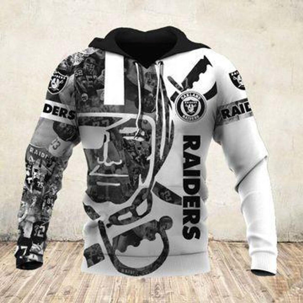 HickVibes Oakland Raiders Nfl Football All Over Print 3D Hoodie 3D Sweatshirt, T Shirt, Zipper Hoodies, Fleece Hoodie Clothing Hoodie19001 - BOBBY SHOP