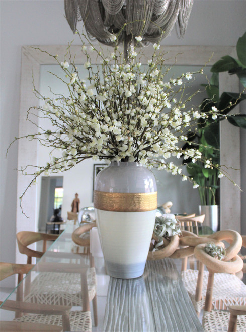 Goddess Vase with Cherry Blossom Branches