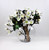 Moon vase with white magnolias