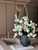 Maxim Vase with White Roses