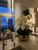 Phalaenopsis Orchids Floral Arrangement in Large Gold Planter