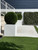 Large Block Fiberglass Planter with 20" Topiary