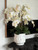 Visage Vase (White) with Orchids