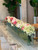 48" Skinny Casa Moderna Vase with Hydrangeas and Roses