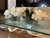 36" Slim Casa Moderna with White Vanda Orchids. 