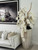 San Jose Planter in Sand Beige with Cascading White Orchids