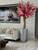Glossy Silver Lisbon Planter with Custom Made Tri Color Pink Cherry Blossom Tree 