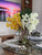  Moon Vase With Yellow Cymbidiums And White Vandas