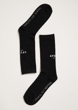 Afends Premium Organic Socks One Pack - Black