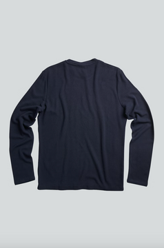 NN07 Clive L/S Tee - Navy Blue