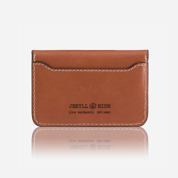 Jekyll & Hide Roma Leather Card Holder - Tan