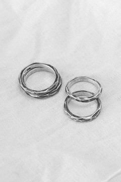 Merchants Mr Modest - Rings ( Pair ) - Silver