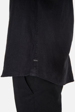 Industrie The Trinidad Linen L/S Shirt - OD Black