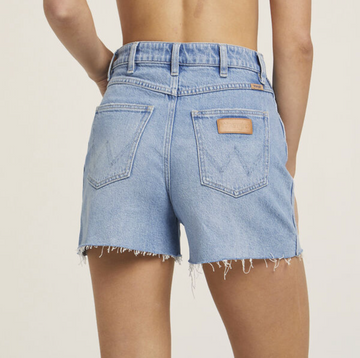 Wrangler Hi Bells Short - Blue Clique Raw