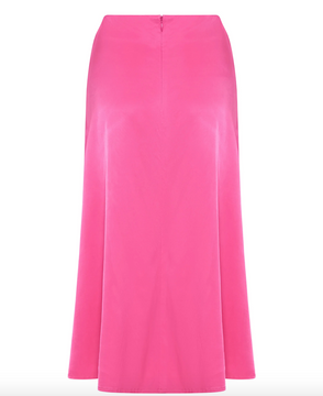 Third Form Drawn Out Midi Skirt - Lipstick