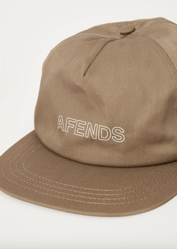 Afends Outline Recycled Snapback Cap - Beechwood