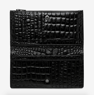 Status Anxiety Old Flame - Black Croc Emboss