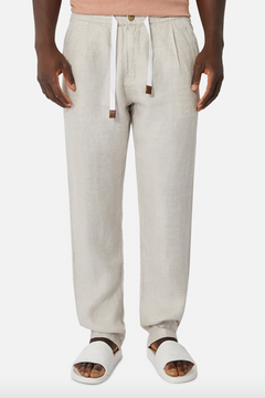 Industrie Capri Linen Pant - YD Wheat