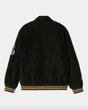 Carhartt WIP Letterman Jacket - Dark Cedar / Ochre