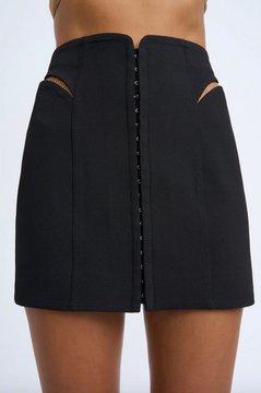 By Johnny Paloma Panel Mini Skirt - Black