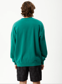 Afends Gardener Recycled Crew Neck - Emerald