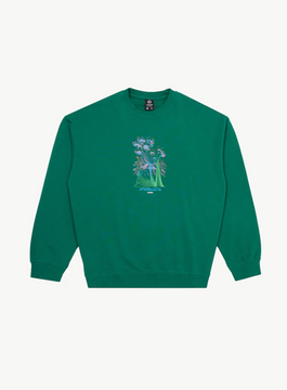 Afends Gardener Recycled Crew Neck - Emerald