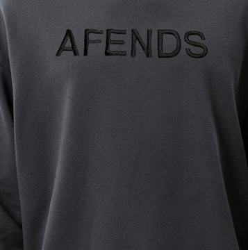 Afends Disguise Recycled Crew Neck - Charcoal