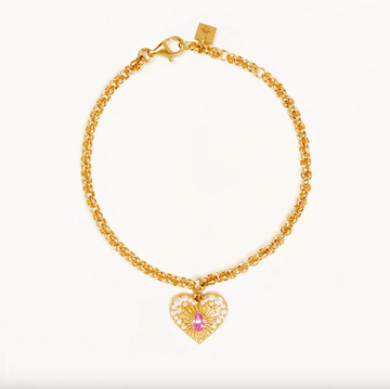 By Charlotte Connect With Your Heart Bracelet - Gold