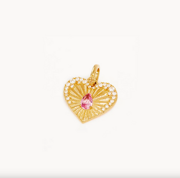 By Charlotte Connect With Your Heart Pendant - Gold