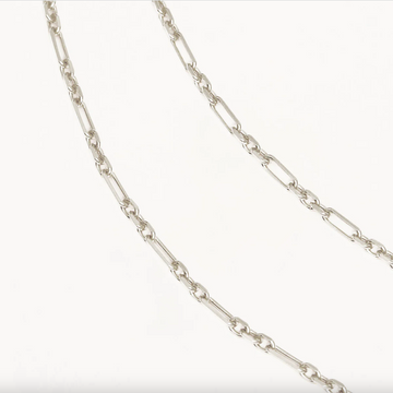 By Charlotte Mixed Link Chain Necklace - Sterling Silver