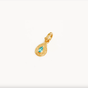 By Charlotte With Love Birthstone Annex Link Pendant - Gold Vermil