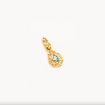 By Charlotte With Love Birthstone Annex Link Pendant - Gold Vermil