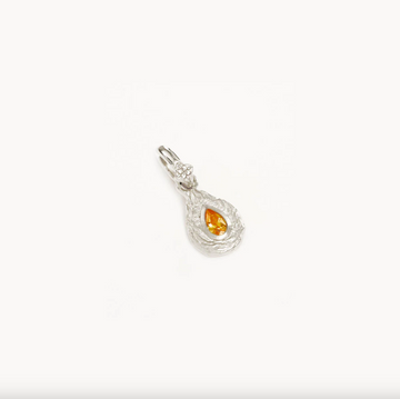 By Charlotte With Love Birthstone Annex Link Pendant - Sterling Silver