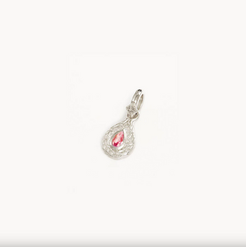 By Charlotte With Love Birthstone Annex Link Pendant - Sterling Silver