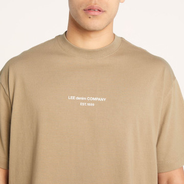 Lee Denim Co Boxed Baggy Tee - Bark