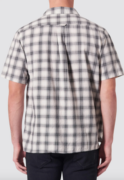 Neuw Curtis SS Check Shirt - Washed Stone