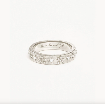 By Charlotte Live In Grace Ring - Sterling Silver
