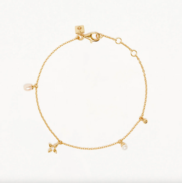 By Charlotte Live In Peace Bracelet - Gold Vermil