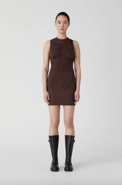 Misha Urban Emeroy Mini Dress - Chocolate