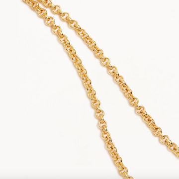 By Charlotte 19" 2mm Belcher Chain Necklace - 18k Gold Vermeil