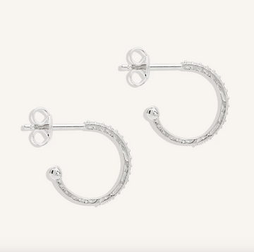 By Charlotte Divine Light Hoops - Sterling Silver