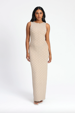 Isabelle Quinn Yasmin Maxi Dress - Latte