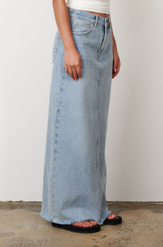 Bayse Hudson Maxi Skirt - Saltwater Blue