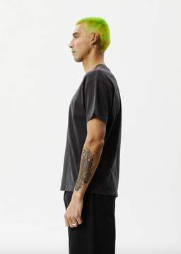 Afends Genesis Recycled Boxy Fit Tee - Stone Black